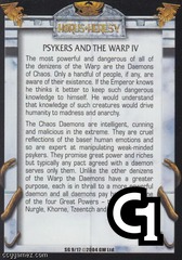 Psykers and the Warp IV